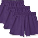 Soffe Girls Cheerleading Briefs Purple 3-pack Classic Fit-0