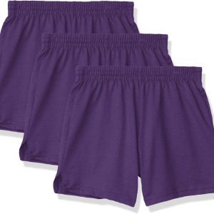 Soffe Girls Cheerleading Briefs Purple 3-pack Classic Fit-0