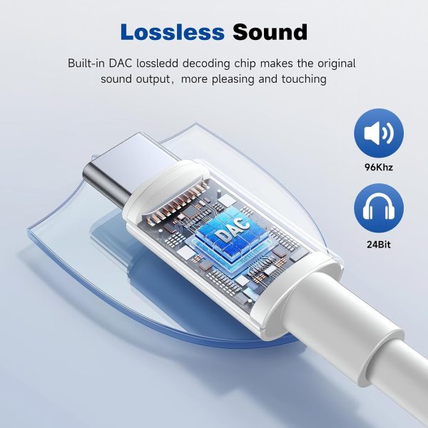 Htrenc USB C to 3.5mm Audio Headphone Adapter-3