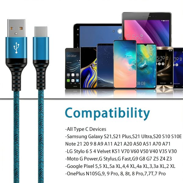 ABCPOW USB C Charger Cable for Samsung Galaxy S25 Ultra-6