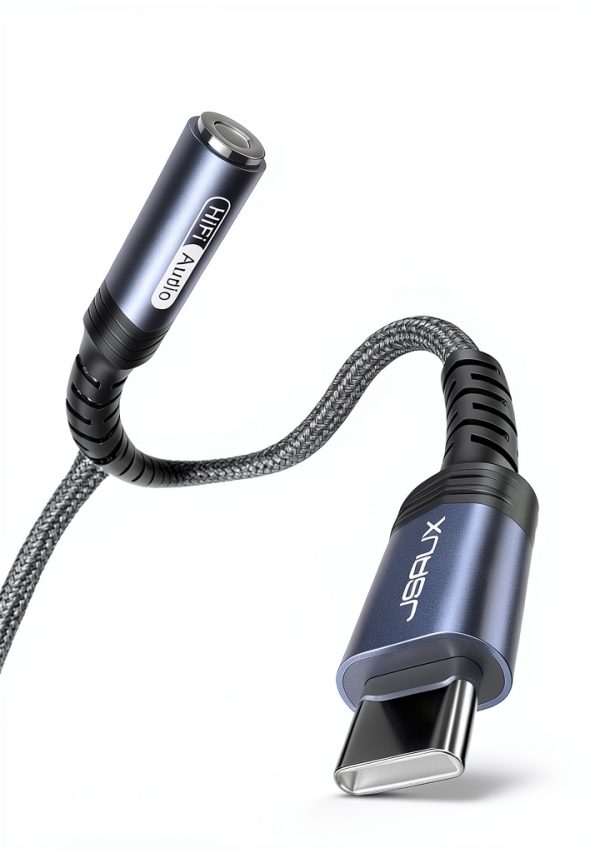 JSAUX USB C to Aux Adapter for iPhone-4