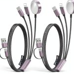 xiwxi 3-in-2 Charging Cable Portable Fast Charging-0