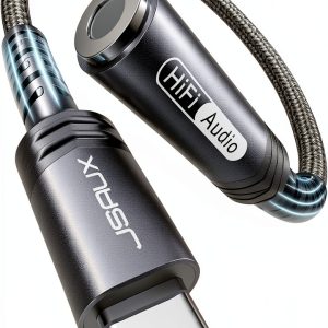 JSAUX USB C to Aux Adapter for iPhone-0