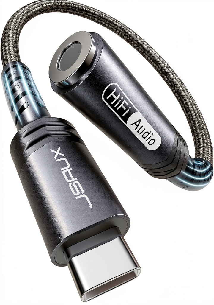 JSAUX USB C to Aux Adapter for iPhone
