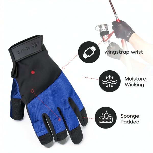 Sailing Gloves FitsT4 Sports Water Resistant-2