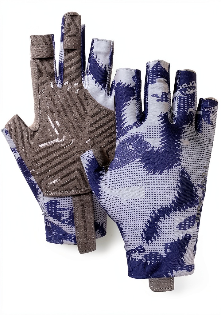 Seibertron fishing glove being used on a wet dock