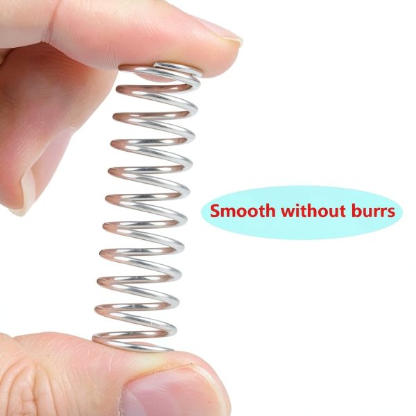 Qrity Stainless Steel Compression Spring 304 OD 8mm*45mm Wire 1mm-3