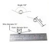 Stainless Steel Torsion Spring Set 5pcs Kryoflare 0.7mm 3-Coil-4