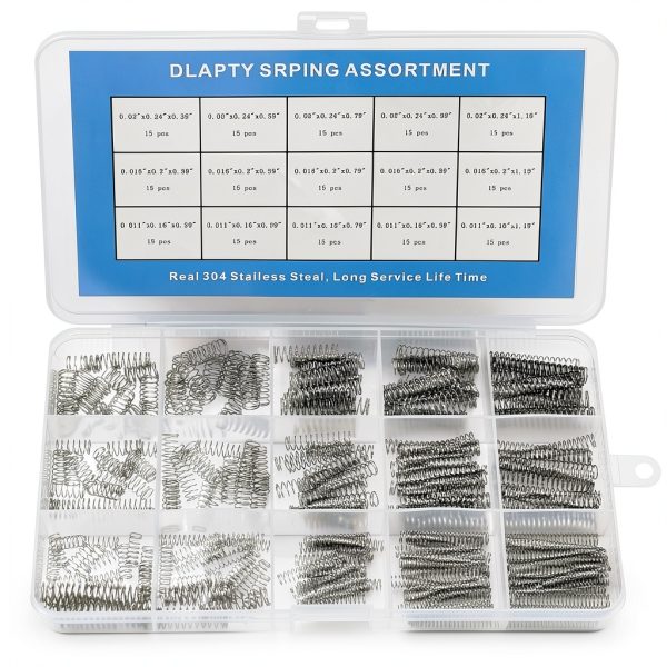 Compression Spring Set DLAPTY 15 Piece 304 Stainless Steel Assortment-0