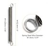 uxcell Extension Spring Hook Ends 5/8" x 6-1/2" Nickel Steel-1