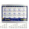 450pcs Compression Springs Assortment Kit, Small Spring Set for DIY Repair Project, 15 Different Sizes Stainless Steel Compressed Spring Kit 10-30mm (0.39"-1.18") Length-1