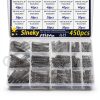 450pcs Compression Springs Assortment Kit, Small Spring Set for DIY Repair Project, 15 Different Sizes Stainless Steel Compressed Spring Kit 10-30mm (0.39"-1.18") Length-0