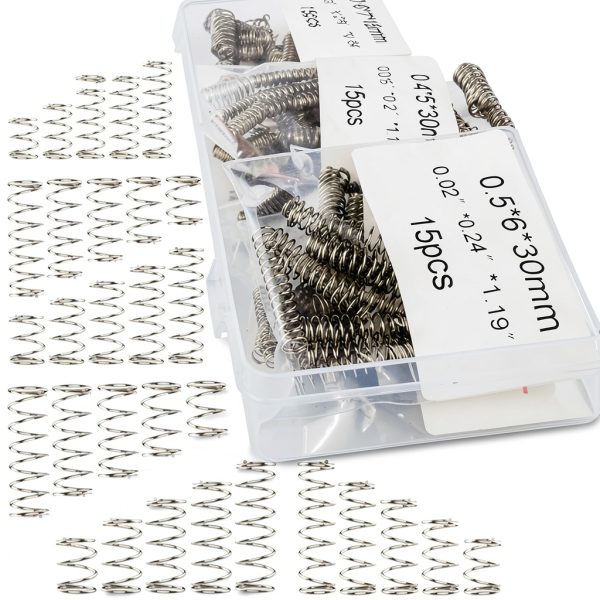 Compression Springs 200PCS Kit 40 Sizes Mini Stainless Steel for DIY-0